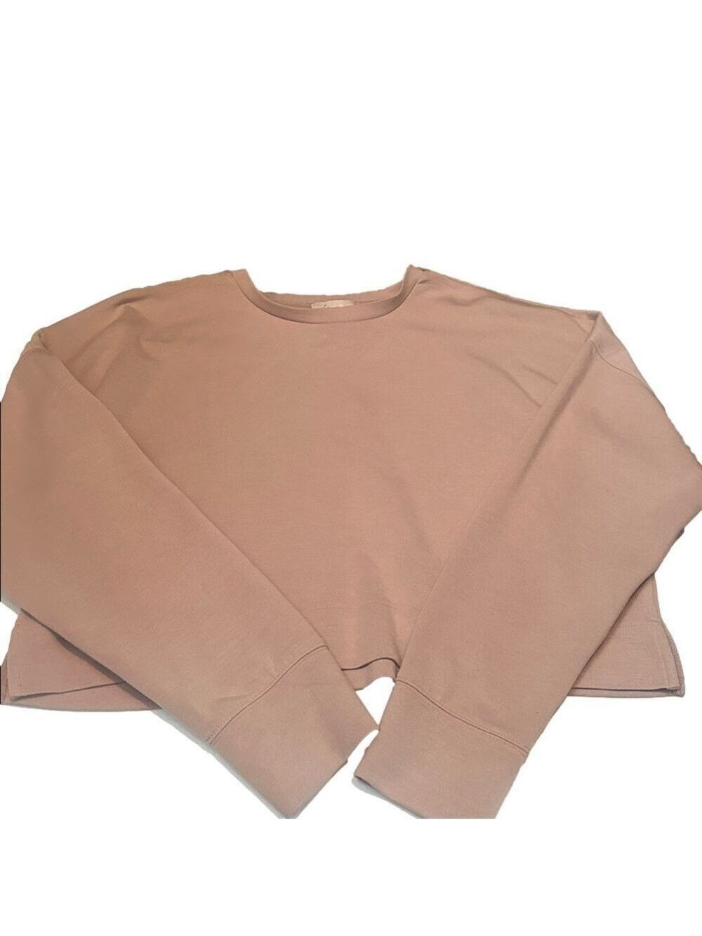 Large Mauve Long Sleeve Crop Top